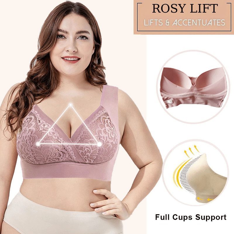 Gris - Soutien-gorge en dentelle sans armatures ultra élastique grand confort grande taille