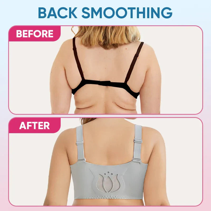 ZipLacy - SOLDES DE NOËL 70 % DE RÉDUCTION - Soutien-gorge push-up sans armature à fermeture éclair avant ultra doux