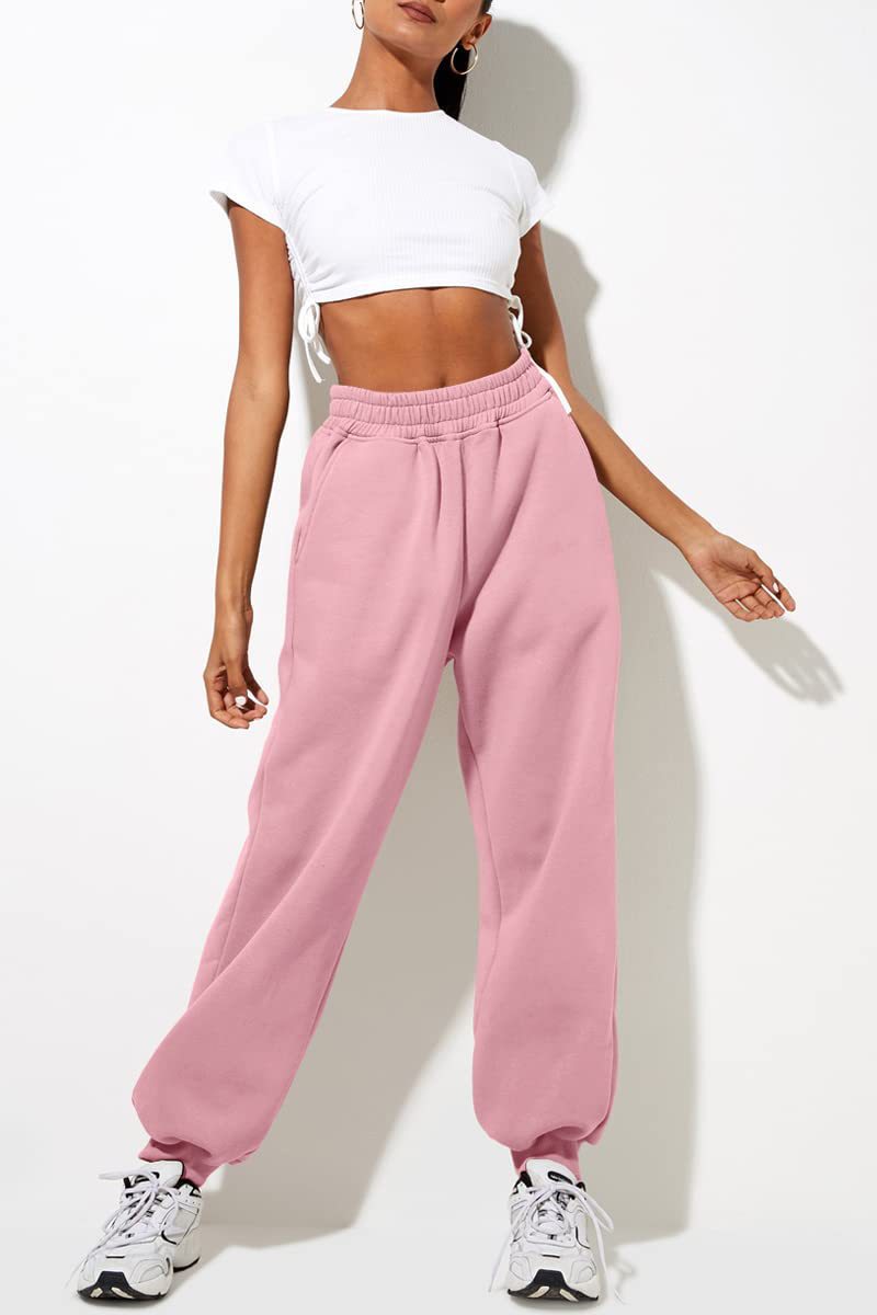 ✨Dernier jour : -69 %✨ Jogging ample taille haute pour femme avec poches