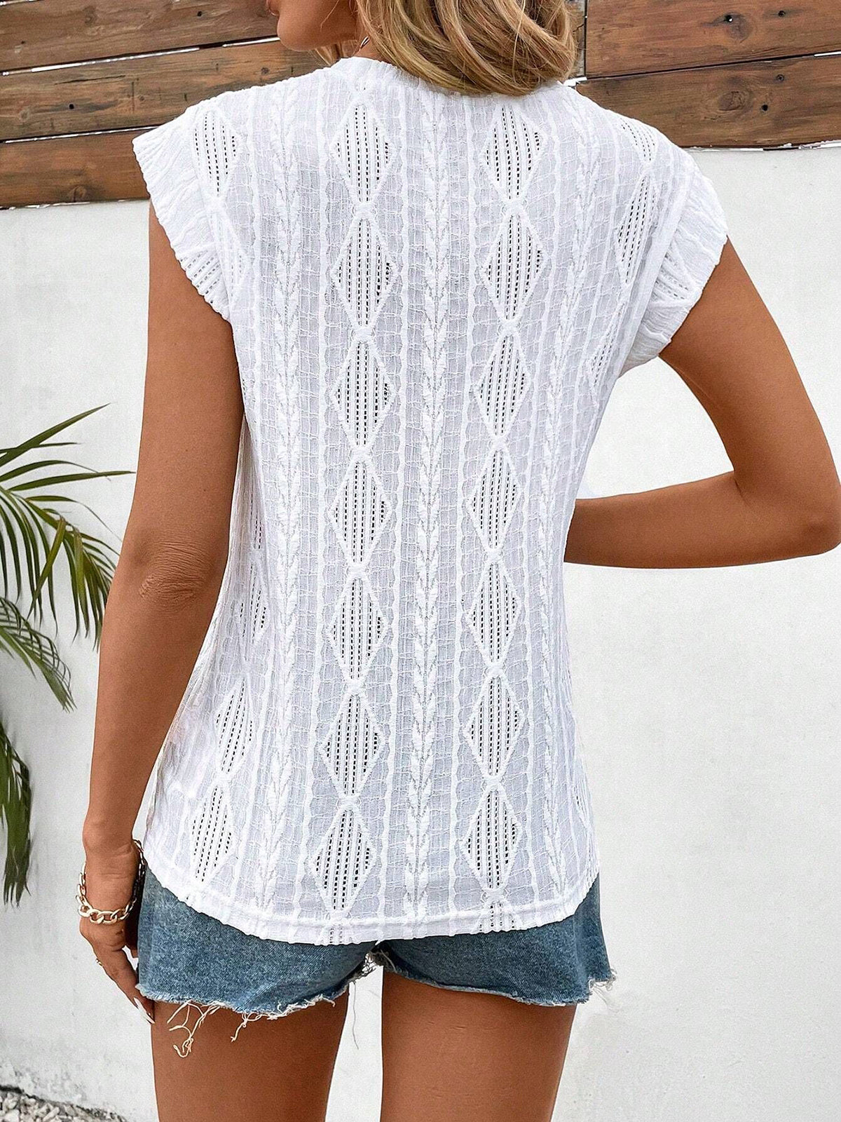 ✨Damen Sommer Klassisches Jacquard-Streifen-T-Shirt